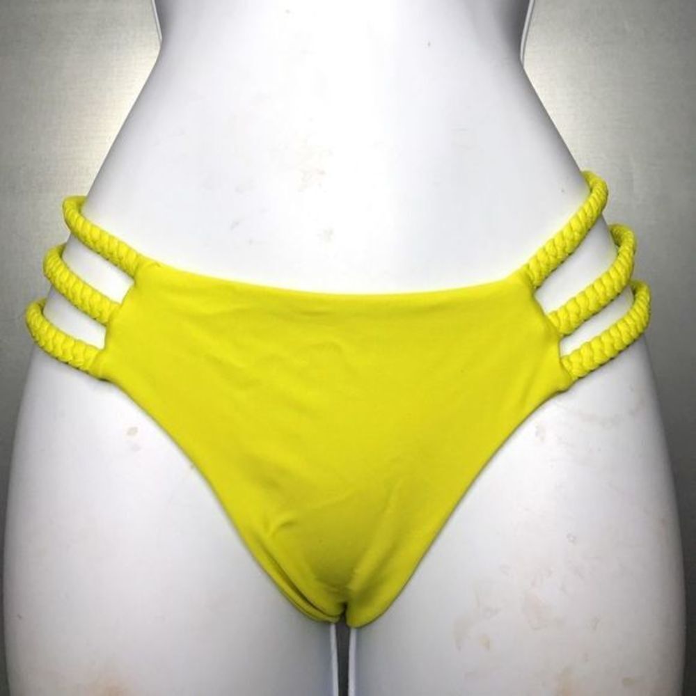 Tori Praver Bikini Bottom With Braid Accents
